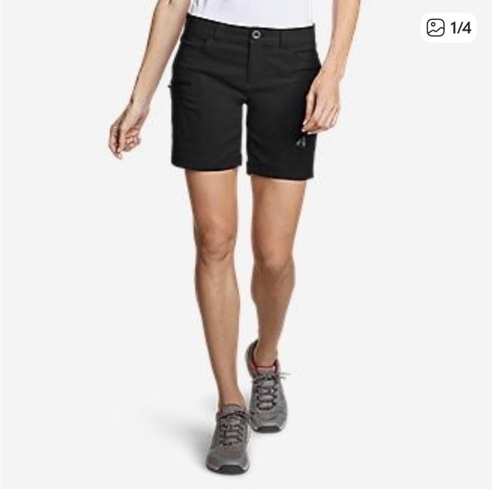 Eddie Bauer Guide Pro Outdoor Utility Hiking Shorts Women's Black Sz 8